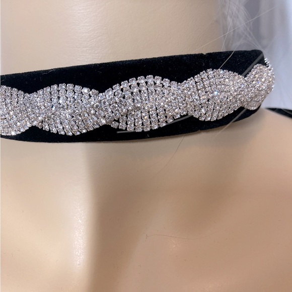 Cinderella Hair Band…. Bling - Bling 🤩 black Velvet and Major Reinstones - Picture 2 of 4